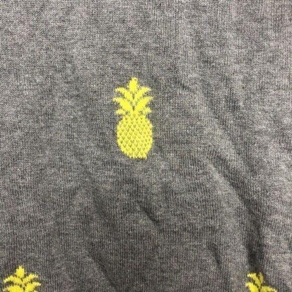 Old Navy Pineapple Scoop Neck Sweater XXL New Without Tags Yellow&Gray RM-B - Picture 5 of 7
